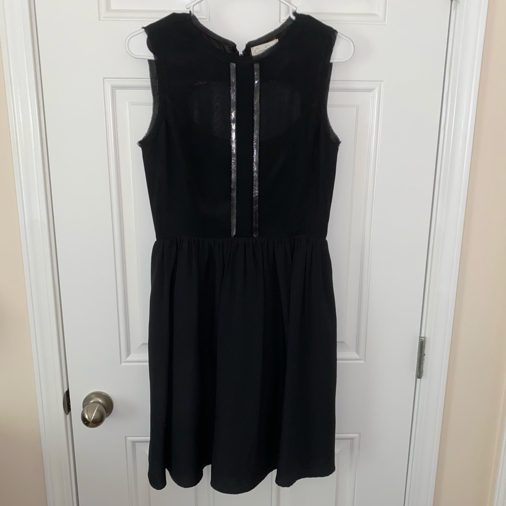 Black, mini, Jessica Simpson dress.